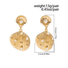 (3) Glossy Sea Star Dangle Earrings for Party & Show
