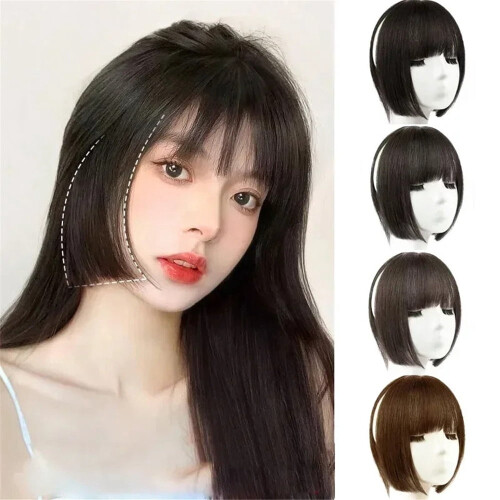 Modische Ponyfrisuren mit Clips für Damen 1