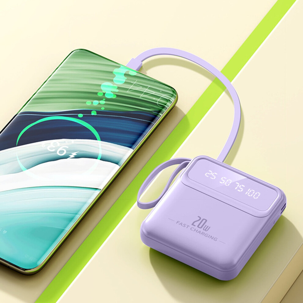 Portable Power Bank With 4 Built-In Cables 5000Mah 975221154545