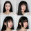 Modische Ponyfrisuren mit Clips für Damen 4