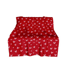 Valentine Love Heart Throw Blanket,Red and White Cozy Flannel Blanket for Home Bed Sofa Couch Chair,39x51 Inch