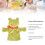 Marionnette à main grenouille - Taille unique peluche douce PP coton 4