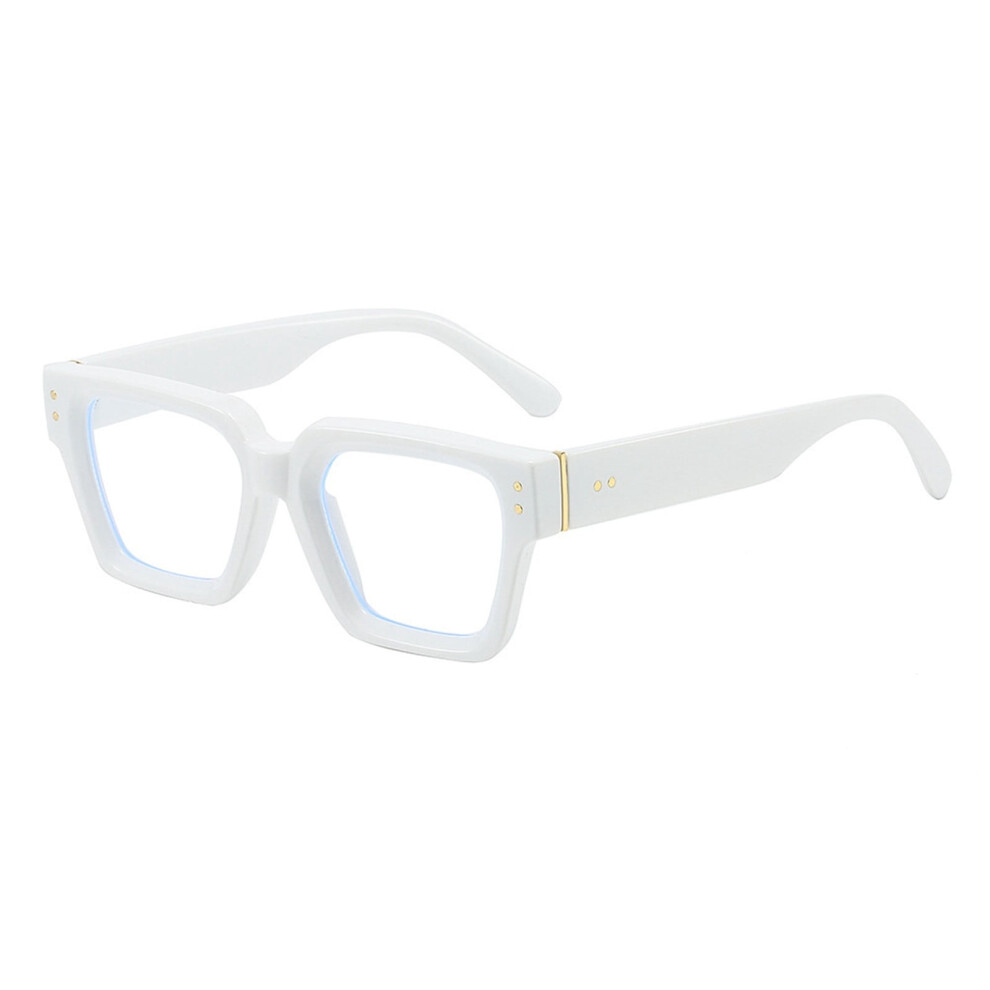 Blue/Light Stylish Square Glasses For And Blocking Computer Eyewear With Clear For Cycling Reading Daily Use,F