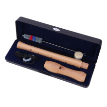 Soprano Recorder C Key 8 Hole Wood Recorder Professional German Style Treble Flute with Cleaning Rod and Carrying Box