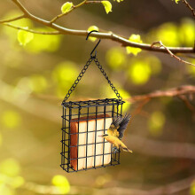 (Black, 2pcs) Hanging Hummer Bird Feeder for Outdoor Garden