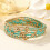 Gold Beaded Stack Bracelets for Women 5-Piece Set 4