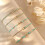 Gold Beaded Stack Bracelets for Women 5-Piece Set 5