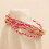 Gold Beaded Stack Bracelets for Women 5-Piece Set 6