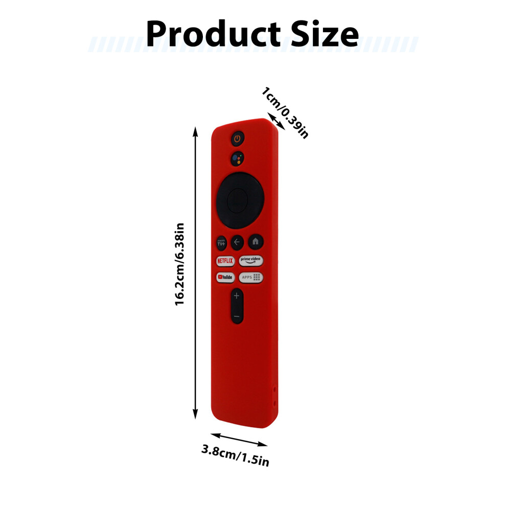 (red, XiaoMi TV Box 4K 2nd Gen) Xiaomi TV Box 4K 2nd Gen Remote Silicone Cover 2023-image-OPC-PSJGNJR-NEW