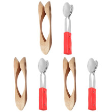 HOOWIFFY Wooden Musical Spoons Set 6 Pcs Fun Percussion Instruments for Adults and Kids Music Play