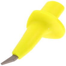 4Pcs Outdoor Hiking Stick Tips Yellow Wear Resist Crutch Foot Cover Protector