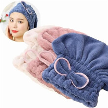 Mikrofiberhårhandduksmössa mjuk absorberande 3-pack