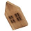 Light Brown Wooden Decorative House for Desktop 3