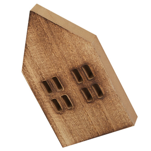 Light Brown Wooden Decorative House for Desktop 2