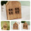 Light Brown Wooden Decorative House for Desktop 5