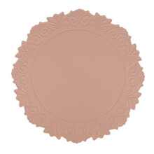Sets de table ronds isolants en PVC, 15 x 15 pouces, lot de 6, roses
