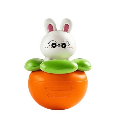 Kids Rabbit Wobble Toy for Sensory Development and Teething