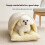 Removable Washable Winter Cat Bed Thick Warm PP Cotton 3