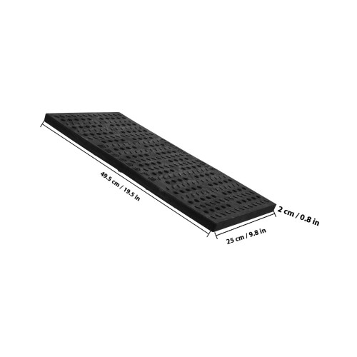 Angled Drainage Grate for Yard Drainage System Plastic Black 1Pack 2