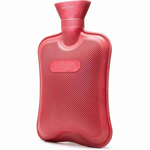 Premium Classic Rubber Hot Water Bottle (Red)