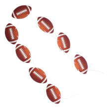 Guirlande de rugby en papier kraft, 8 pièces
