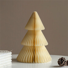 Adorno rústico de panal de abeja 3D para árbol de Navidad (1 unidad)