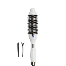 2025 Professional Heated Round Brush - 1.5" Ionic Styler for Instant Blowout Results(White)