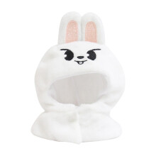 Stray Kids SKZOO Concert Light Cover Doll Cloak Hat – Adorable Plush Hooded Scarf for Kids & Adults, Soft Warm Cozy Winter Wear with Cute Ears