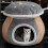 Coussin champignon pour chats et chiens, violet, petite taille 8