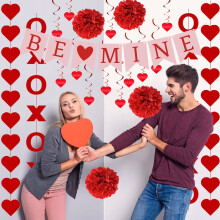 Ensemble de décorations pour la Saint-Valentin (21 pièces)