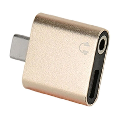 USB-C ladeadapter med 3,5 mm lydport