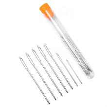 36 Pcs Simple Clothes Sewing Needles Set Large Hole for Knitting Big Embroidery