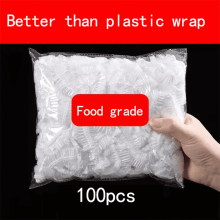 Food grade plastic wrap cover, disposable household plastic wrap cover with elastic mouth bowl cover