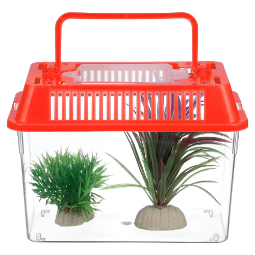 ACDANC Portable Mini Betta Fish Tank Transparent Breeding Carrier 2