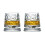Whiskyglas-Kristallbecher mit 360 drehbarem Sockel, 2er-Pack 1