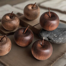 Ornement parfumé en bois naturel, 6 pièces, diffuseur de parfum en forme de fruit massif. Idéal pour la maison, le bureau, la salle de bain, le
