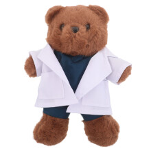 Ours en peluche Docteur Ours brun pour enfants, 30 cm