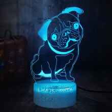 Pudel-Nachtlicht-Spielzeug für Kinder von 3-5 Jahren, RGB-LED-Touch-Lampe, 16 Farben + Fernbedienung, Weihnachts-/Geburtstagsgeschenk,