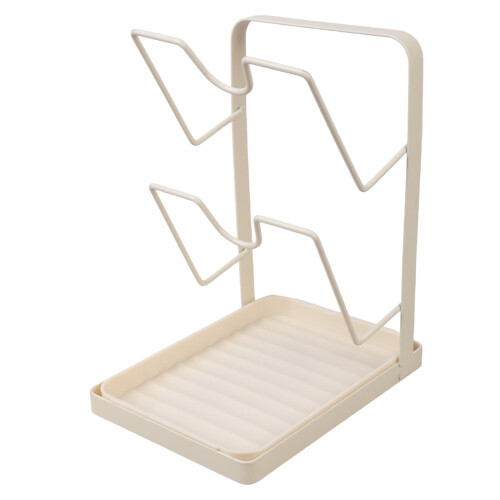 Support pour couvercles de casseroles avec rotation à 360 et rangement à double couche