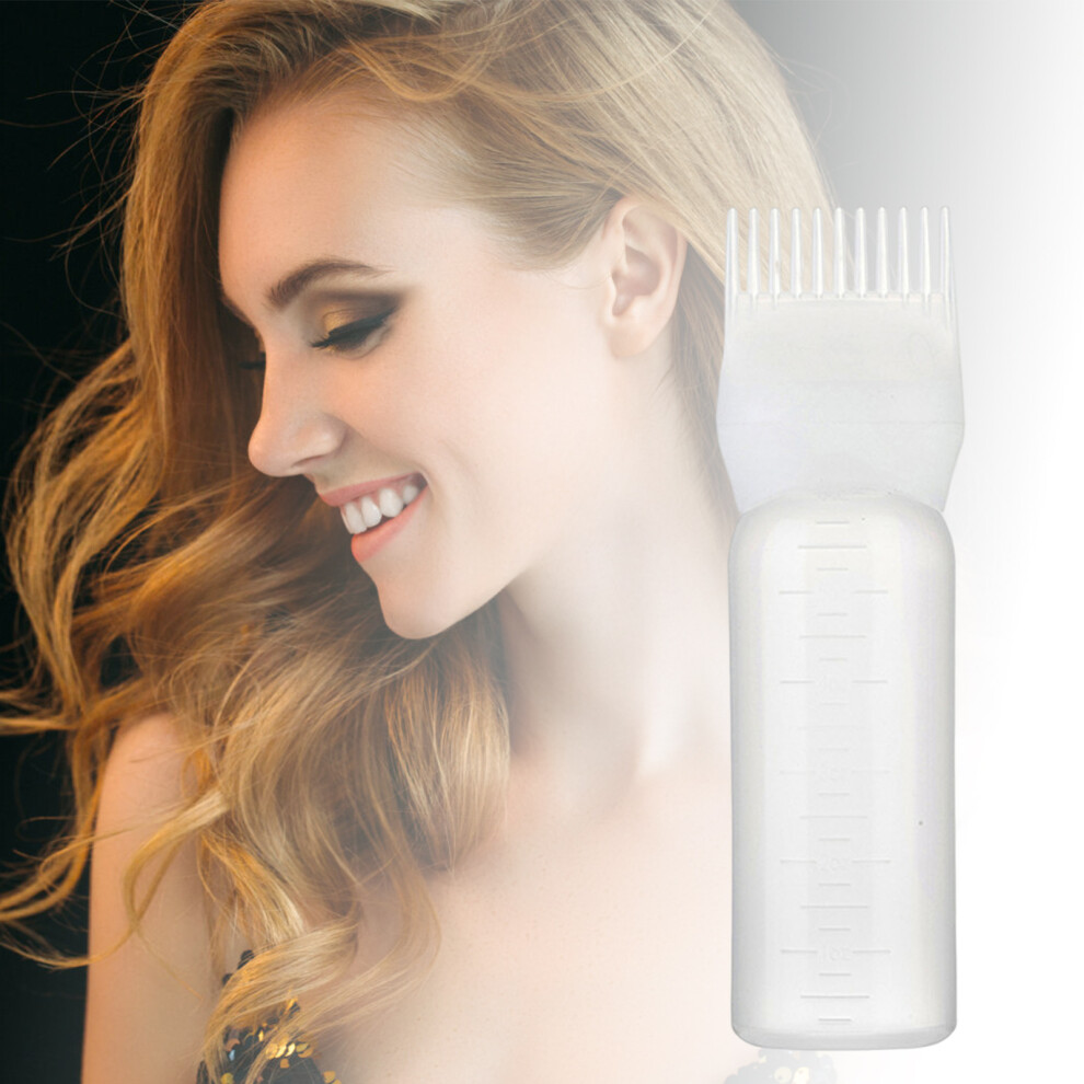 Penghui-Toys White (White) Lightweight Hair Dye Bottle With Comb Tool