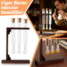 Cigar Flavor Injector Humidifier, Cigar Flavor Injector Humidifier Glass Tube Kit for Men Cigars Lovers