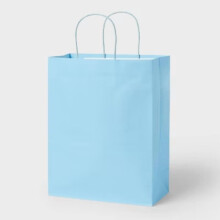 Hellblaue Geschenktüte, groß