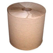Serviette en rouleau Ă enroulement rigide, naturelle, 20 cm x 183 m