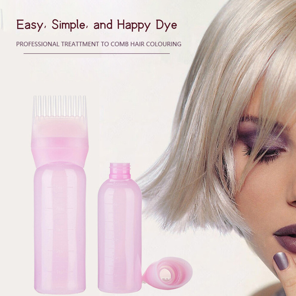 Penghui-Toys Pink (Pink) Lightweight Hair Dye Bottle With Comb Tool