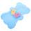 Baby Bath Sponge Pad Sky Blue PU Sponge 1Pack Support for Baby 1
