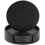 Sottobicchieri rotondi in pelle nera da 10 cm, set da 6 1