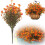 Artificial Fall Flowers Bouquet Orange 10 Stems 5