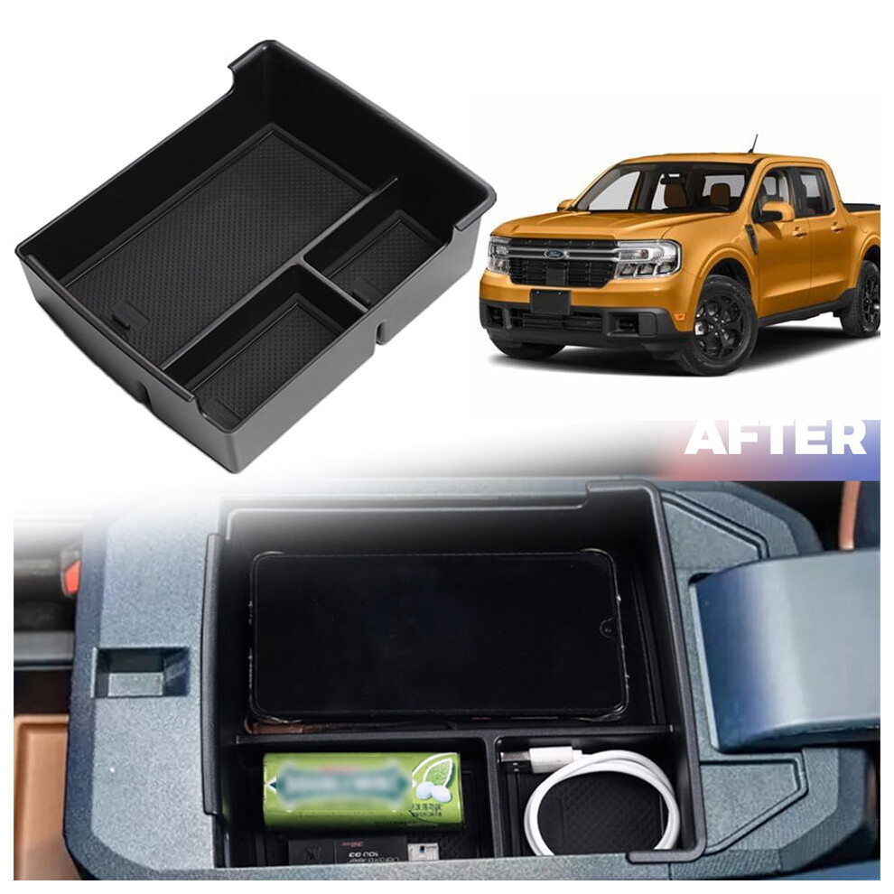 Center Console Organizer Tray For Ford Maverick Black 962125442502
