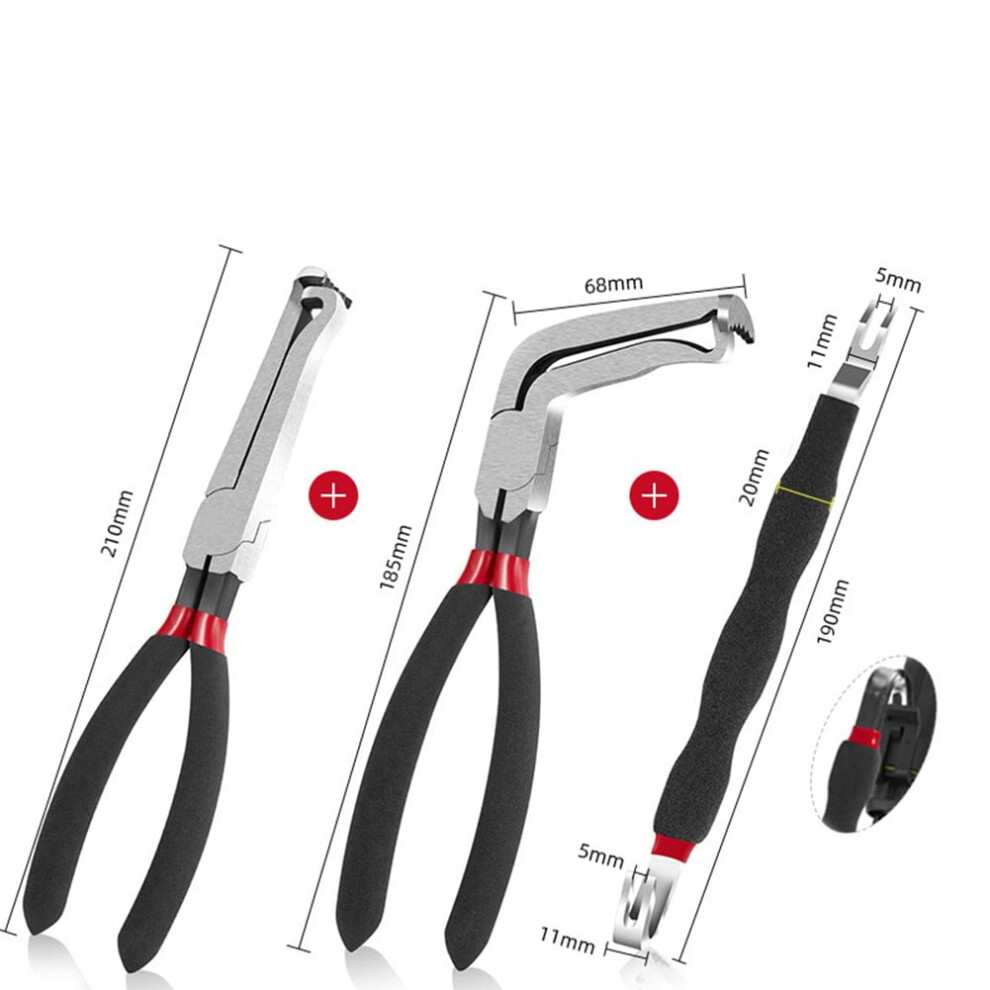 3Pc Electrical Disconnect Pliers 60 Degree Electrical Connector Separator Wiring 9418476621833
