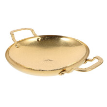 Golden Stainless Steel Wok Pan 1 Piece